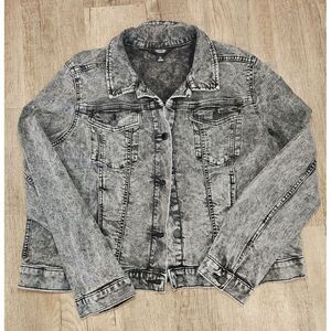 Vera Wang Black Jean Jacket